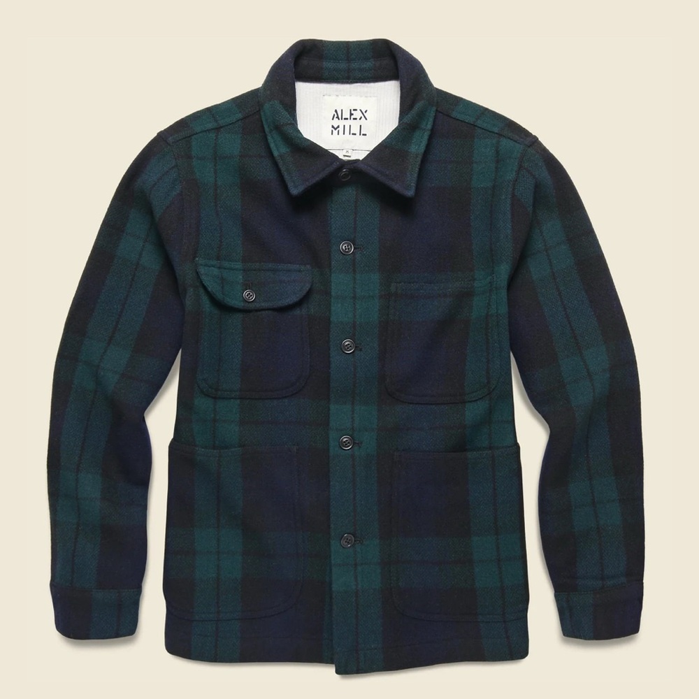 Alex Mill Wool Work Jacket - Blackwater